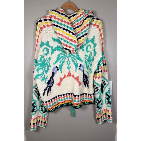 Free People Baja Baby Cardi  Slouchy Knit Cardigan XL - Picture 7 of 12